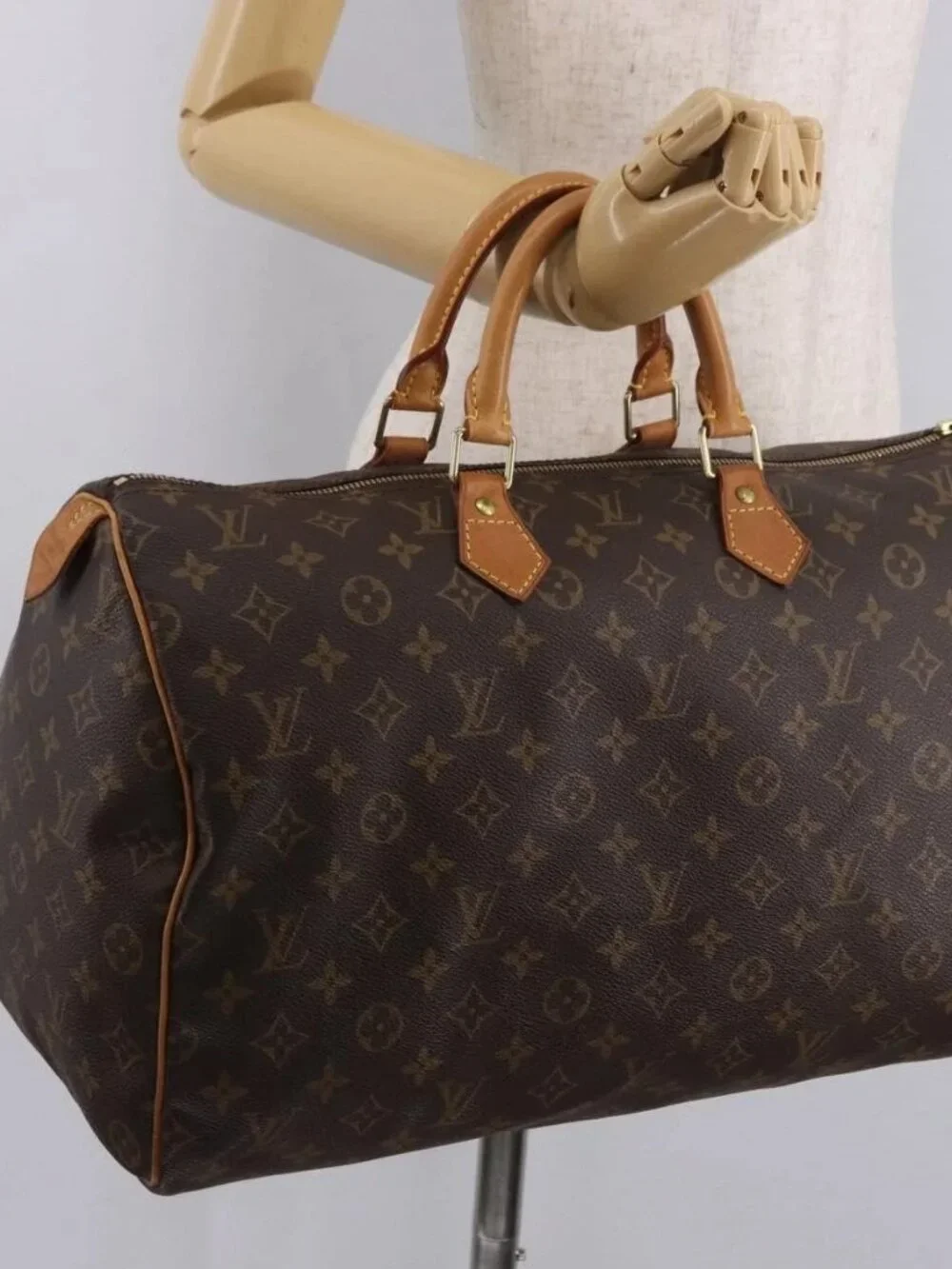 LOUIS VUITTON Monogram Speedy 40 Hand Bag M41522 LV Auth 187951V